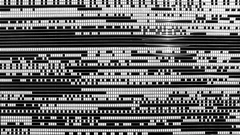 Film strips composing Peter Kubelka’s Arnulf Rainer